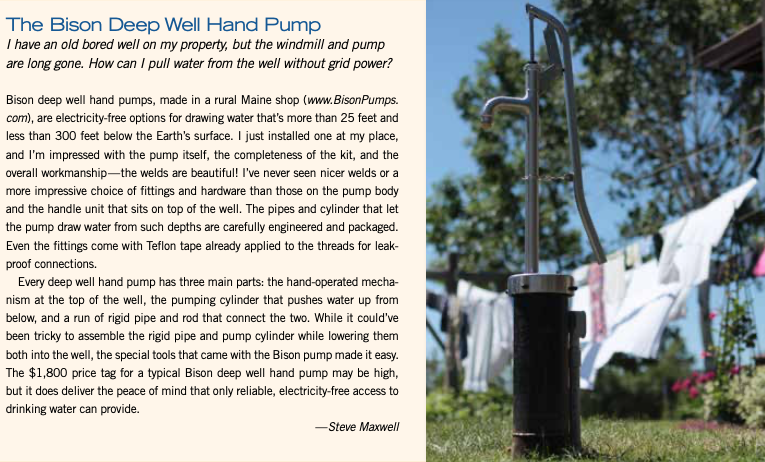 Add a Hand Pump to an Electric Well – Mother Earth News